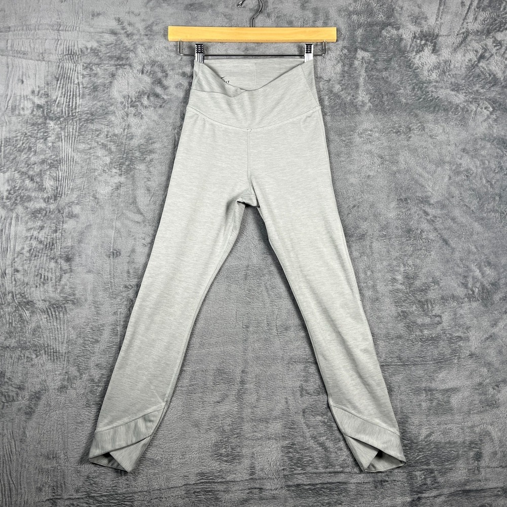 Nike DRi-FIT 7/8 Leggings Women XS Heather Gray Yoga High Rise Athleisure
